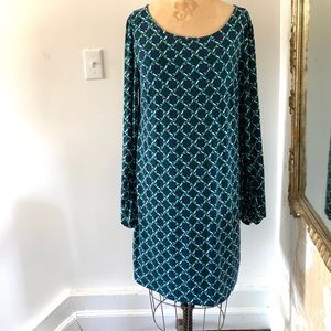 Laundry Shelli Segal Dress L Geometric NWOT